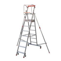 PIRL PLATEA 3 marches avec plateforme pliable aluminium