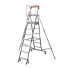 PIRL PLATEA 3 marches avec plateforme pliable aluminium