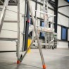Plateforme de travail pliable pour interventions techniques