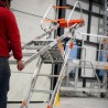 Accès sécurisé en hauteur avec plateforme roulante légère