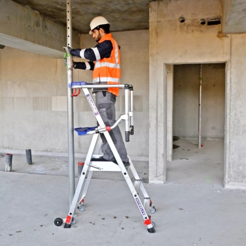 Plateforme mobile aluminium pour interventions à faible hauteur