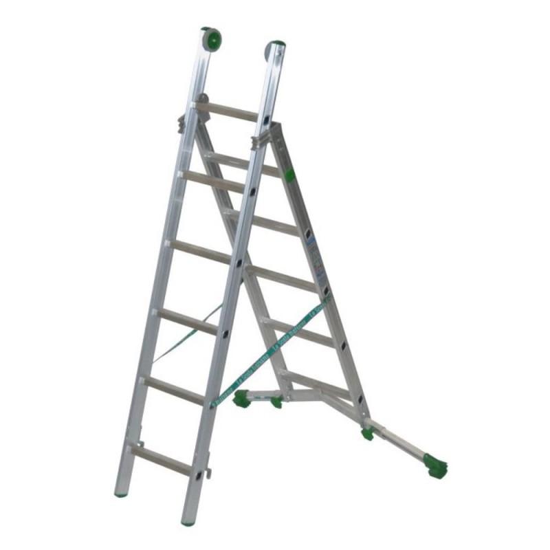 Échelle professionnelle avec barre stabilisatrice télescopique