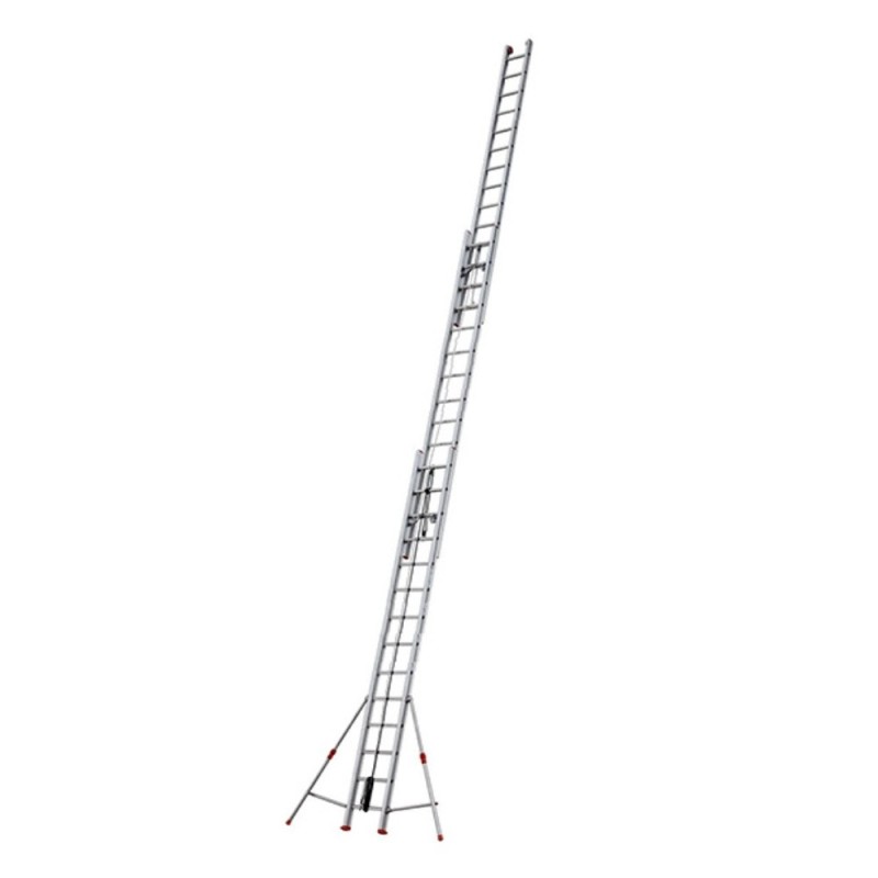 Échelle ROLLER coulissante à corde 3 plans en aluminium professionnel