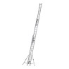 Échelle ROLLER coulissante à corde 3 plans en aluminium professionnel