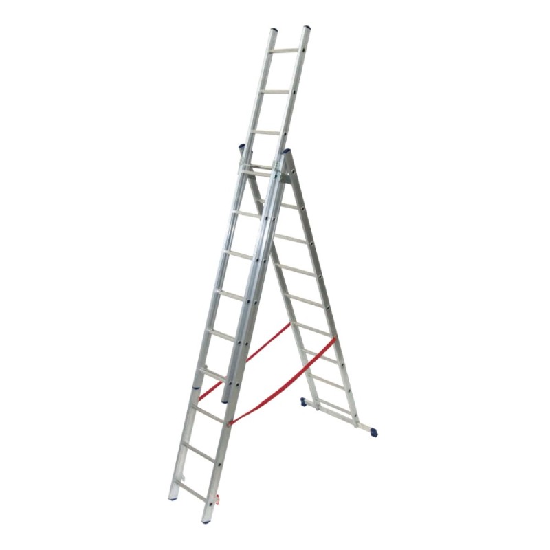 Vue de face de l'échelle PRIMA avec stabilisateur en V inversé