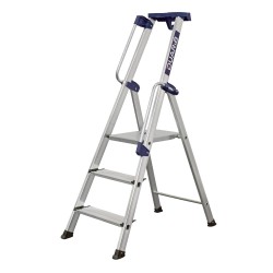 Escabeau X-STEP 3 marches en aluminium pour usage professionnel