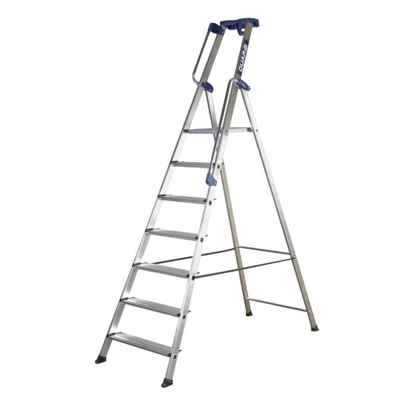 Escabeau X-STEP avec larges marches antidérapantes de 115 mm