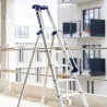 Escabeau aluminium avec plateforme de travail extra-large