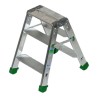Marchepied DUPLA double accès 2x2 marches en aluminium professionnel
