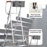 Pour tous les types d'escaliers, sac outils de 10L
