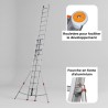 Roulette pour faciliter le développement. Fourche en fonte d'aluminium