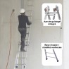 Axe de guidage intégré, base évasée pour un maximum de stabilité.