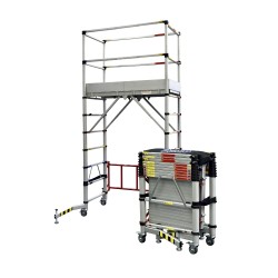 Echafaudage roulant ultra compacte et pratique