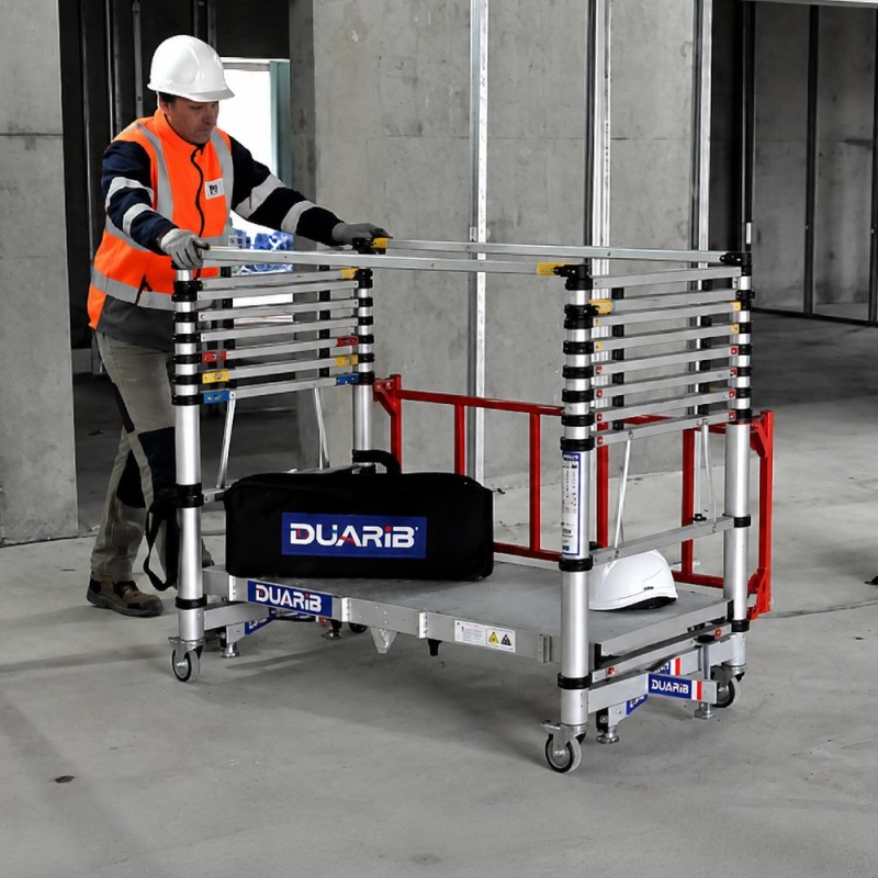 Utilisation en mode chariot de l'échafaudage
