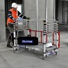 Utilisation en mode chariot de l'échafaudage