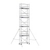 Détail des roues pivotantes de l’échafaudage Docker 85