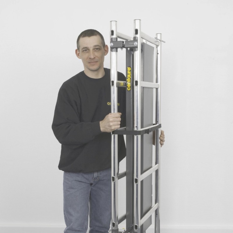 Installation rapide de l'échafaudage roulant