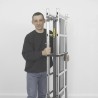 Installation rapide de l'échafaudage roulant