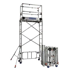 échafaudage télescopique ultra compact