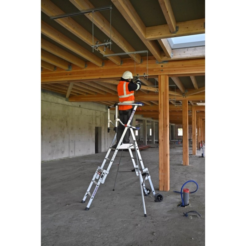 Plate-forme individuelle roulante télescopique XT5 Perform 3/5 marches travaux de plomberie