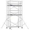 Échafaudage roulant aluminium Docker 150 295 Garde-corps, Lisses - Hauteur plancher 4,90m