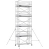 Échafaudage roulant aluminium Docker 150 295 Garde-corps, Lisses - Hauteur plancher 7,90m