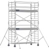 Échafaudage roulant aluminium Docker 150 295 Garde-corps, Monobloc EXMDS - Hauteur plancher 3,90m