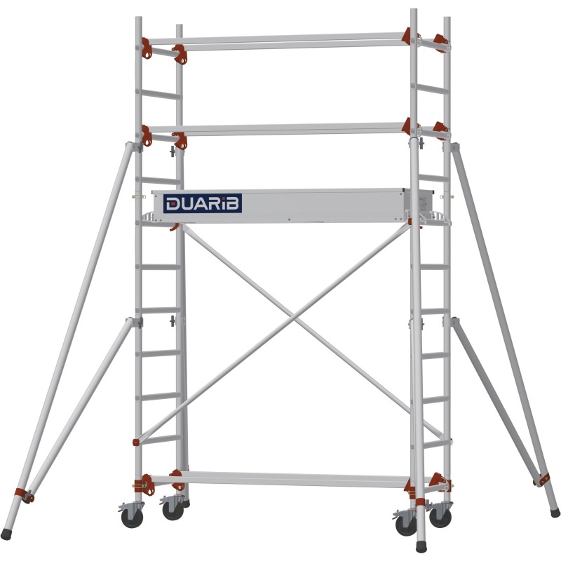 Échafaudage roulant AL165 base standard - Hauteur plancher 1,80m