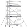 Échafaudage roulant aluminium Docker 150 Lisses et sous-lisses longueur 2.54 m - Hauteur plancher 3,90 m
