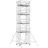 Échafaudage roulant aluminium Docker 150 Garde-corps Monobloc EXMDS longueur 2.54 m - Hauteur plancher 8,90 m