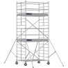 Échafaudage roulant aluminium Docker 150 205 Garde-corps, Lisses - Hauteur plancher 3,90m