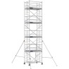 Échafaudage roulant aluminium Docker 150 205 Garde-corps, Lisses - Hauteur plancher 7,90m