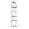 Échafaudage roulant aluminium Docker 150 205 Garde-corps, Lisses - Hauteur plancher 10,90m