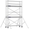 Échafaudage roulant aluminium Docker 85 295 Garde-corps, Lisses - Hauteur plancher 3,90m