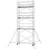 Échafaudage roulant aluminium Docker 85 295 Garde-corps, Lisses - Hauteur plancher 6,90m