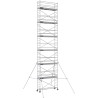 Échafaudage roulant aluminium Docker 85 295 Garde-corps, Lisses - Hauteur plancher 11,90m