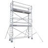 Échafaudage roulant aluminium Docker 85 295 Garde-corps Monobloc EXMDS - Hauteur plancher 3,90m