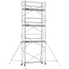 Échafaudage roulant aluminium Docker 85 295 Garde-corps Monobloc EXMDS - Hauteur plancher 6,90m