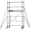 Échafaudage roulant AL165 base pliante - Hauteur plancher 1,80m