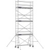 Échafaudage roulant aluminium Docker 85 254 Garde-corps, Lisses - Hauteur plancher 5,90m