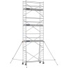 Échafaudage roulant aluminium Docker 85 254 Garde-corps, Lisses - Hauteur plancher 6,90m