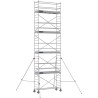 Échafaudage roulant aluminium Docker 85 254 Garde-corps, Lisses - Hauteur plancher 7,90m
