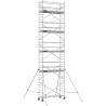 Échafaudage roulant aluminium Docker 85 254 Garde-corps, Lisses - Hauteur plancher 8,90m