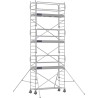 Échafaudage roulant aluminium Docker 85 254 Garde-corps Monobloc EXMDS - Hauteur plancher 5,90m