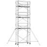 Échafaudage roulant aluminium Docker 85 254 Garde-corps Monobloc EXMDS - Hauteur plancher 6,90m