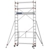 Échafaudage roulant AL165 base pliante - Hauteur plancher 2,80m