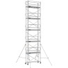 Échafaudage roulant aluminium Docker 85 254 Garde-corps Monobloc EXMDS - Hauteur plancher 10,90m