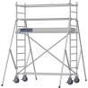 Échafaudage roulant aluminium Docker 85 205 Garde-corps, Lisses - Hauteur plancher 1,90m