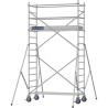 Échafaudage roulant aluminium Docker 85 205 Garde-corps, Lisses - Hauteur plancher 2,90m