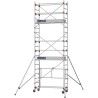 Échafaudage roulant AL165 base pliante - Hauteur plancher 3,80m